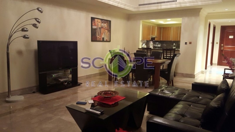 Palm Jumeirah, Fairmont Residence South, 1br Fully Furnished Burj View