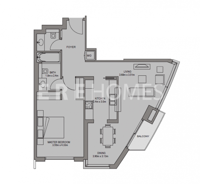 1 Bed Burj Views Er R 10114
