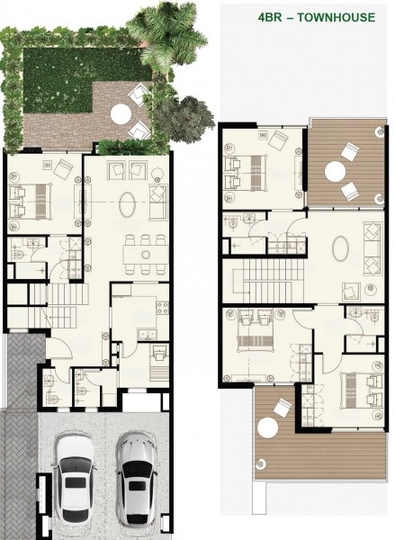 Contemporary Designed 4 BR Townhouse (Middle unit) in MBR City Dubai