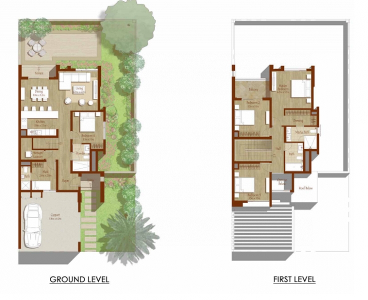 4 BR Townhouse with Maids in Reem Arabian Ranches 2