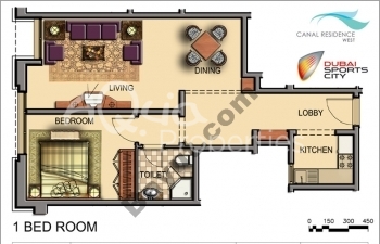 1 Br Unit For Sale In Canal Residence, Sports City
