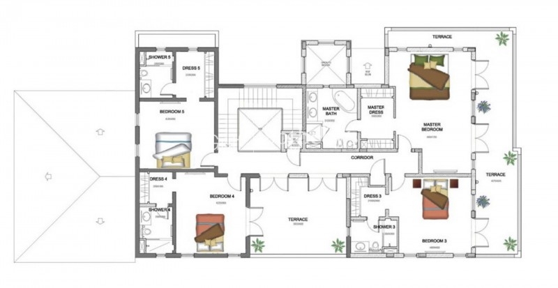 6 Bed With Elevated Earth Course View