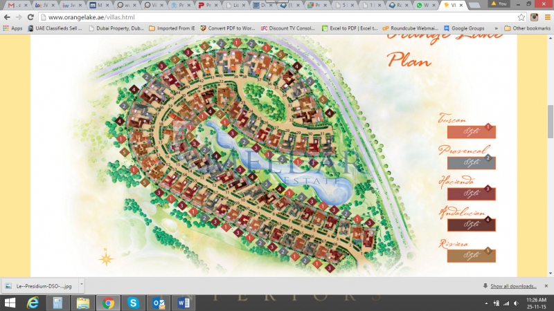 Villa For Sale In Orange Lake, Jumeirah Golf Estates.