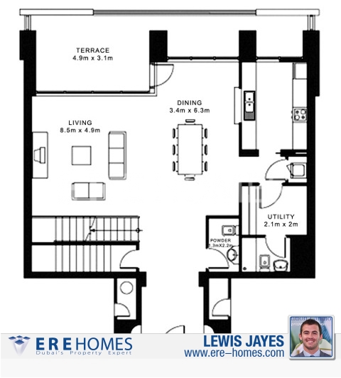 Ere Homes Offer For Sale This Vacant, Spacious 3 Bed + Maid'S Room Villa For Sale In Marina Quays. Er S 4642