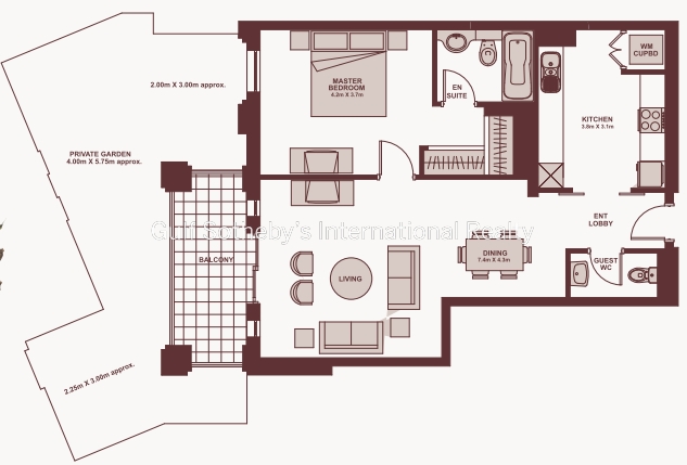 Large 1 Bedroom Garden Apartment Reehan 