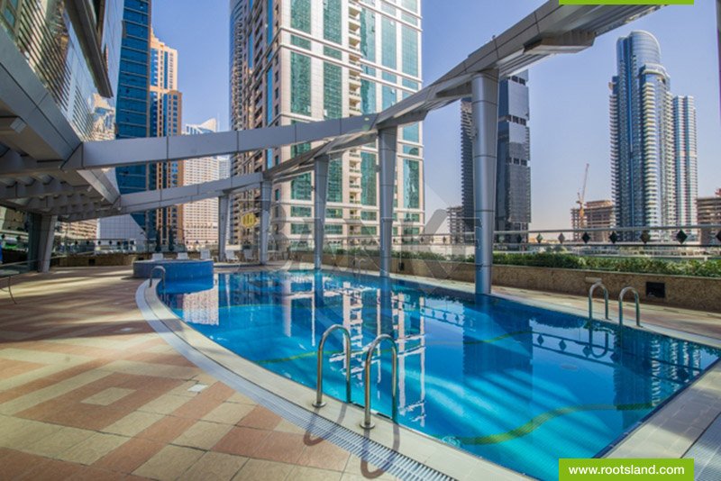Fully furnished , Vacant apartment on higher floor . 