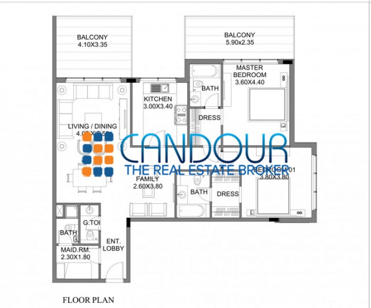Spacious 1 Bedroom Apartment In Polo Residence