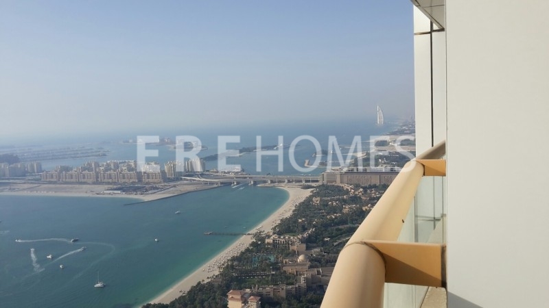 Multiple Cheques, Full Sea View, 4 Bedroom+maids Room Penthouse, Elite Residence, High Floor, Vacant Now Er R 12166