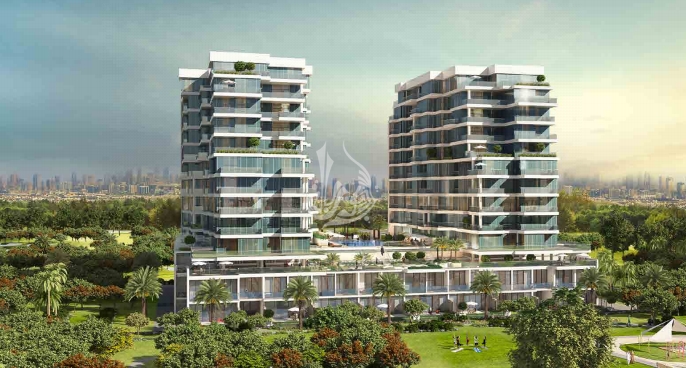 Contemporary 2 BR Apt in Golf Panorama Akoya